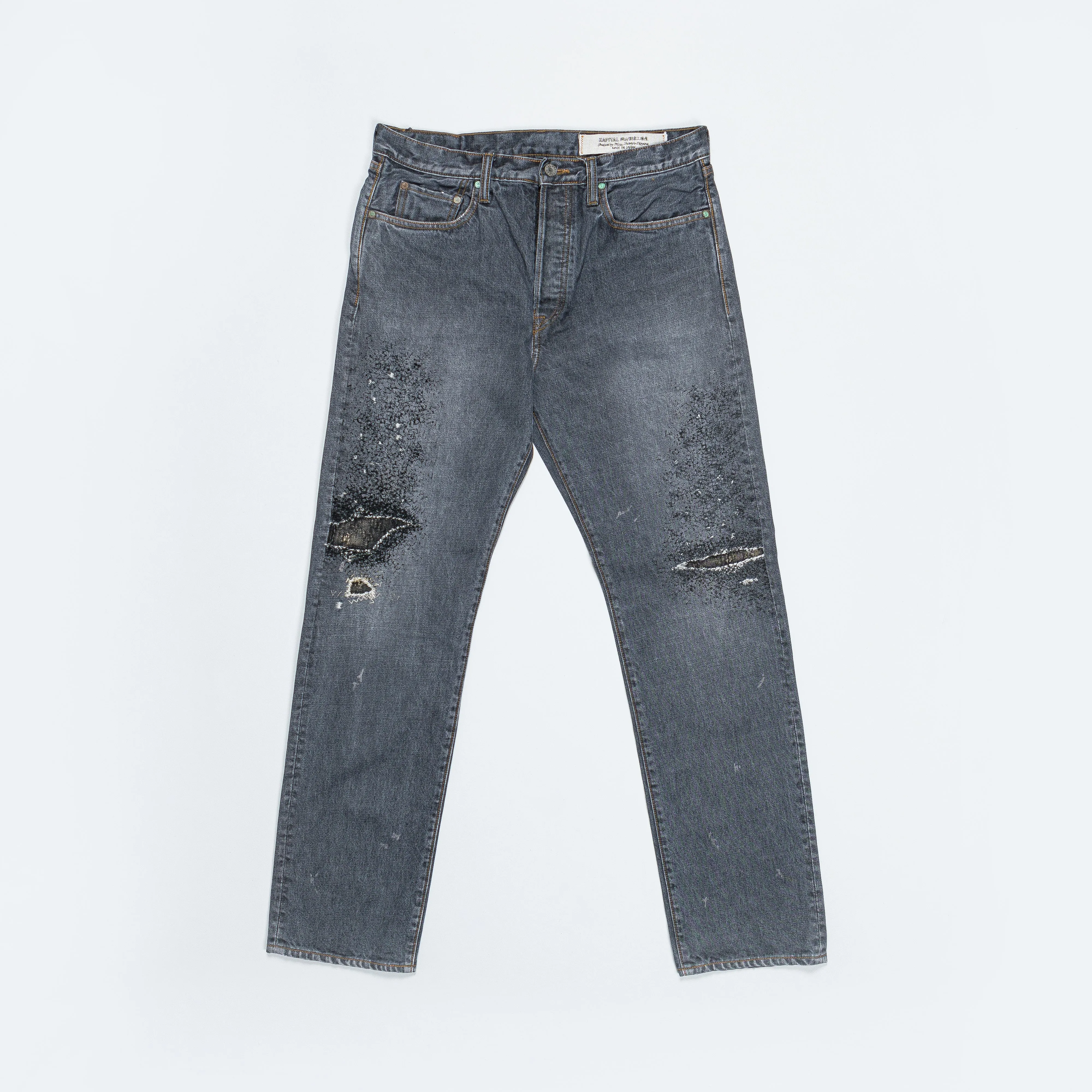 14oz BLK Denim 5P MONKEY CISCO (3 Years Fade) - Black