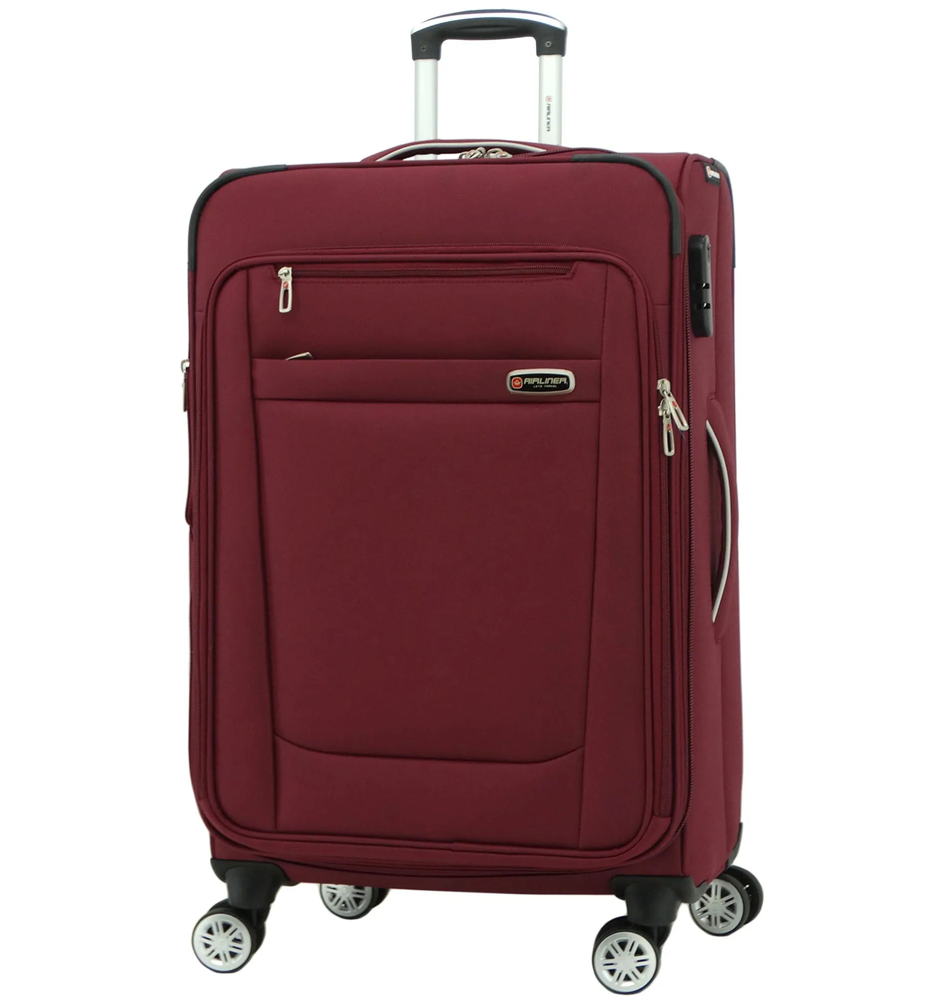 1784BG1, Airliner, Medium Suitcase 24" - Burgundy