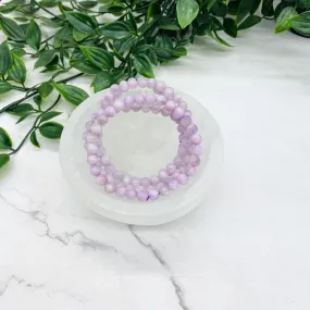 6 MM High Quality Kunzite Bracelet, Stone for Crown Chakra