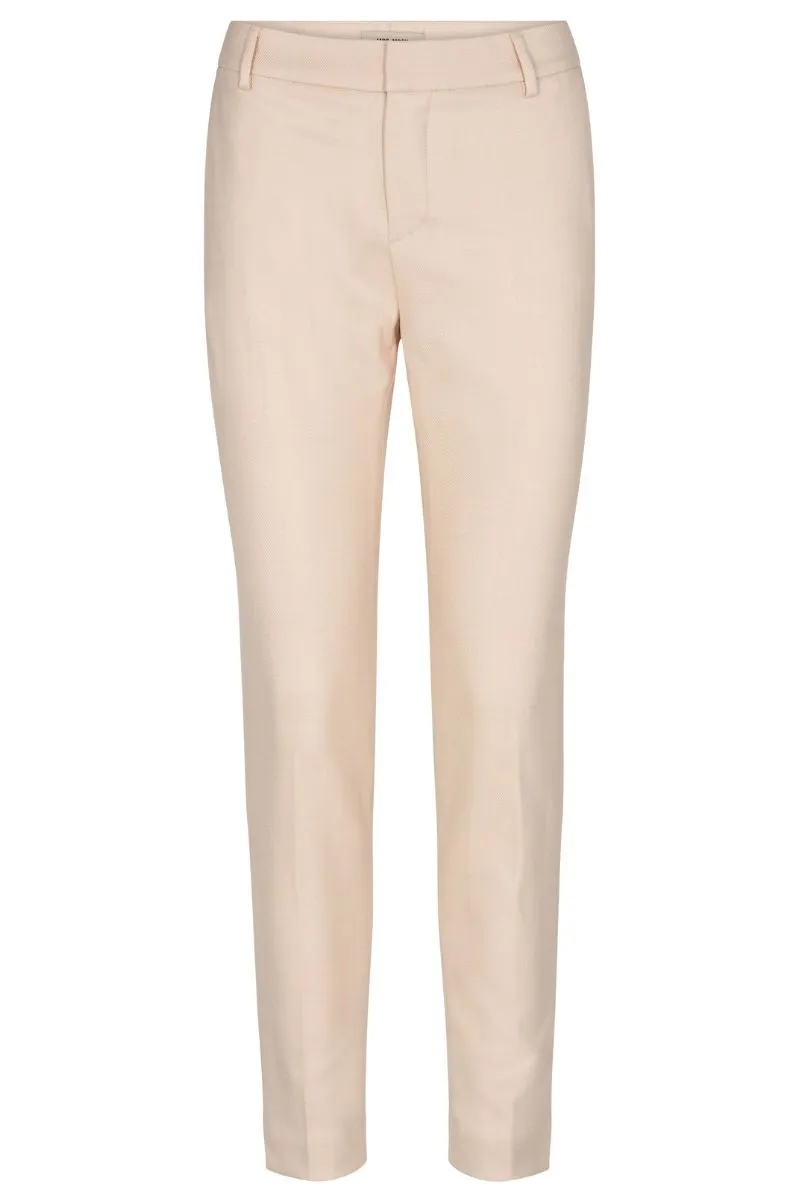 Abbey Herring Check Pant | Silver Pink | Bukser fra Mos Mosh