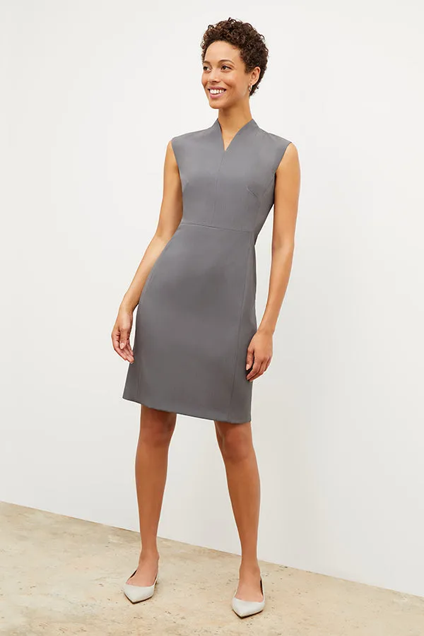 Aditi Dress - Recycled WonderTex :: Steel Gray