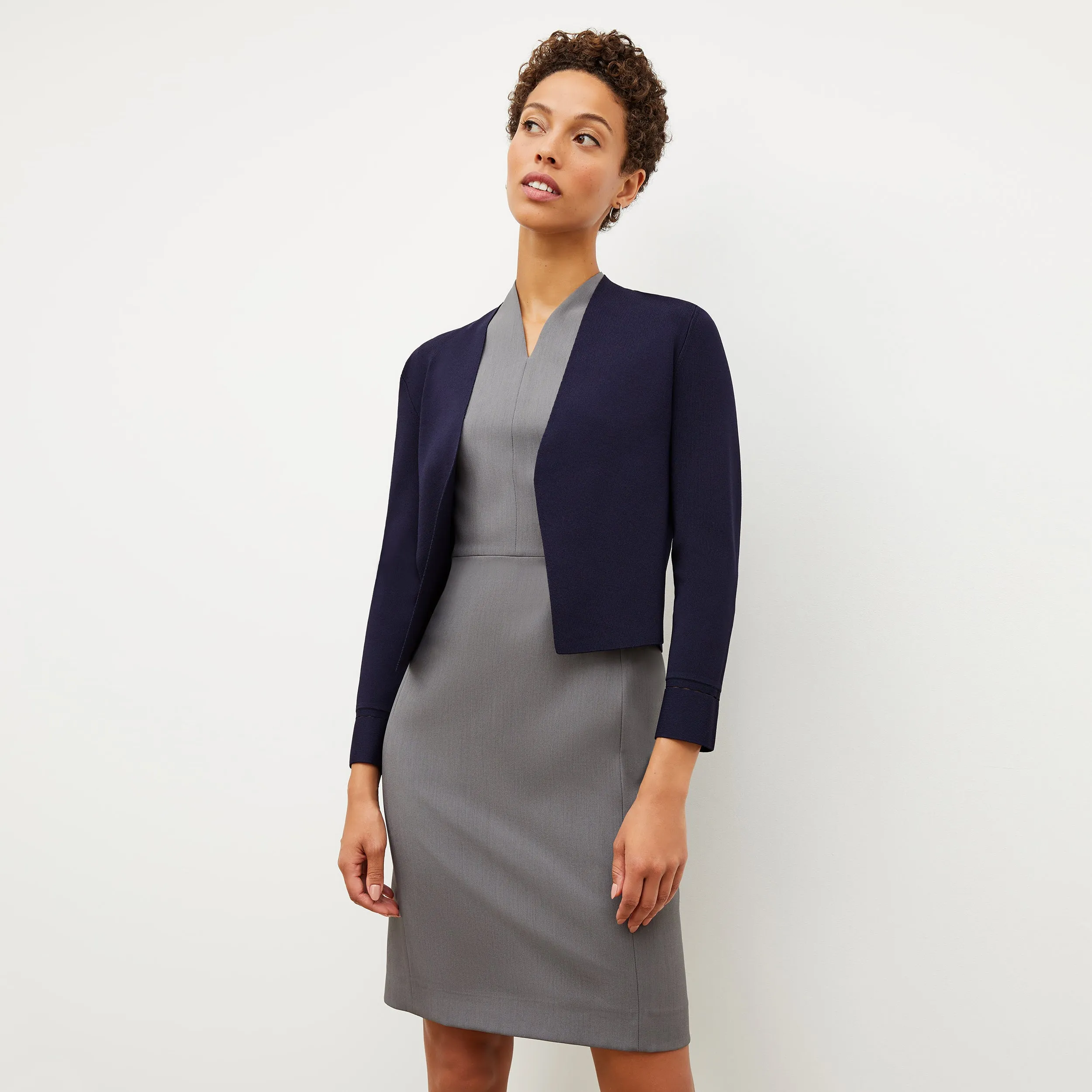 Aditi Dress - Recycled WonderTex :: Steel Gray