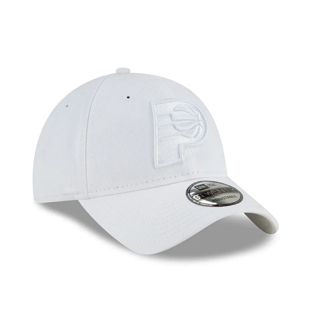 Adult Indiana Pacers Tonal Primary Logo Core Classic Tonal 9Twenty Hat in White by New Era