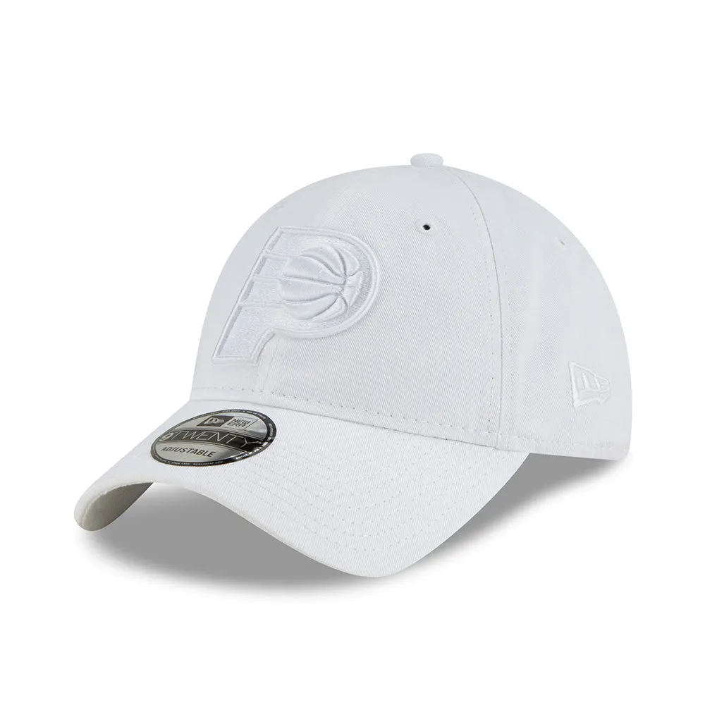 Adult Indiana Pacers Tonal Primary Logo Core Classic Tonal 9Twenty Hat in White by New Era