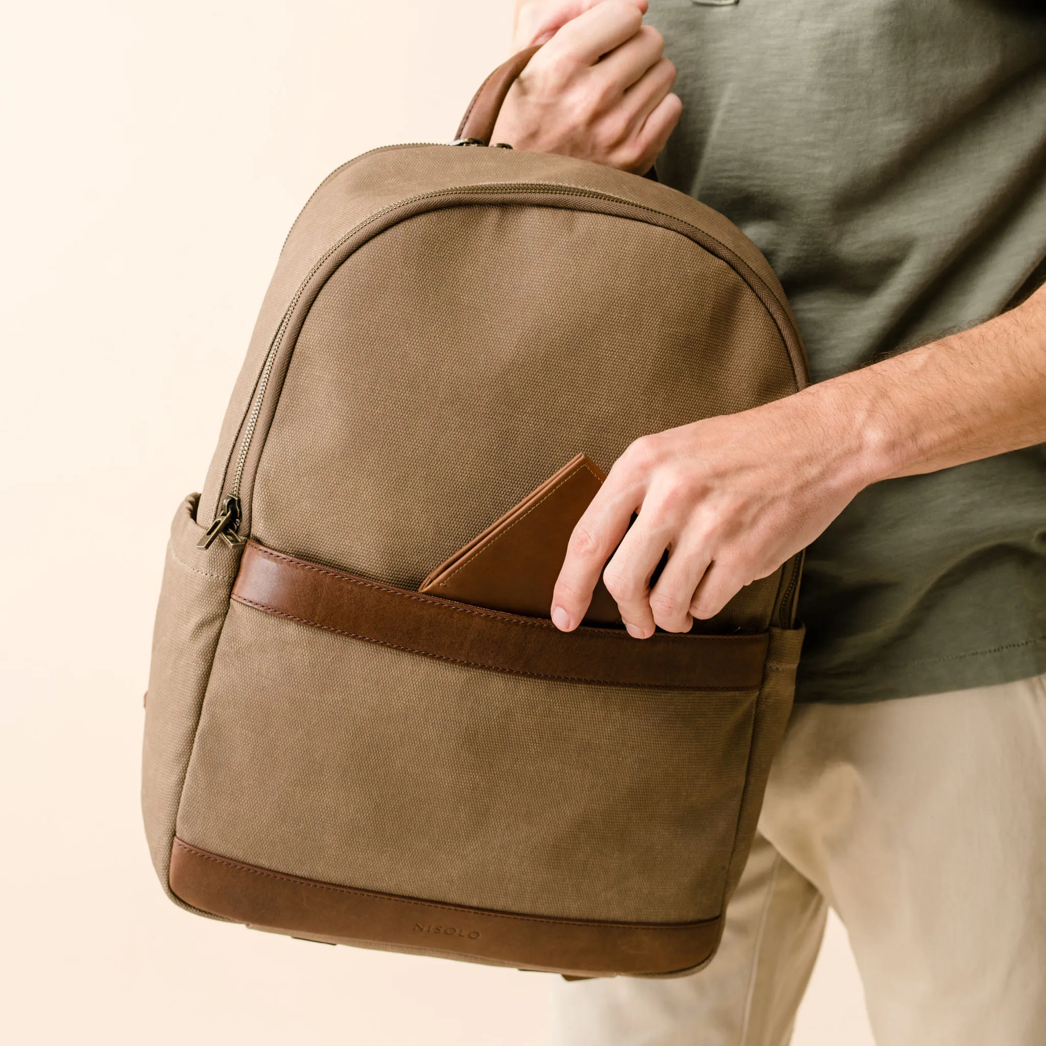 Alex Commuter Backpack Waxed Canvas