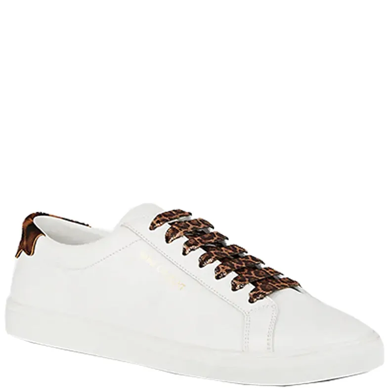 Andy Pony Leopard Sneakers, White/Leopard