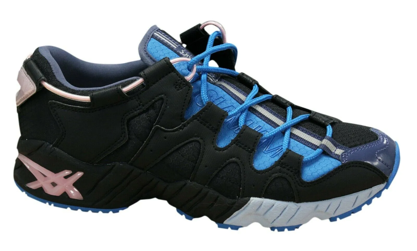 Asics Gel-Mai fuzeGEL Mens Running Trainers Lace Up Black Blue H74NQ 9090 B3D