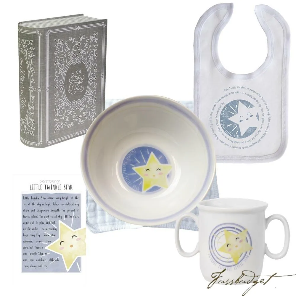 BABY CUP,BOWL & BIB G/SET STAR