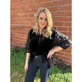 Back in Black Velvet   Top