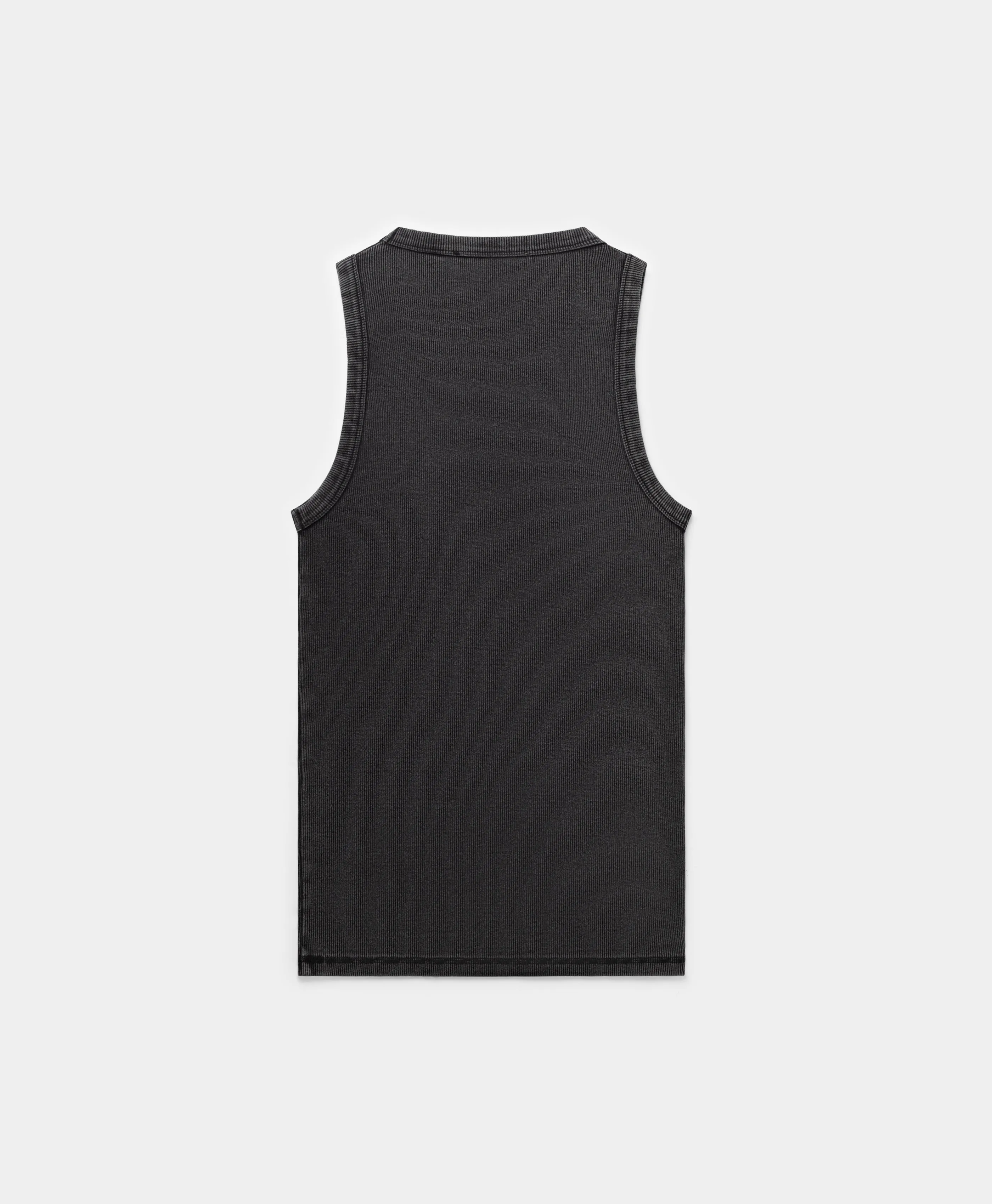 Black Logotype Wash Tanktop