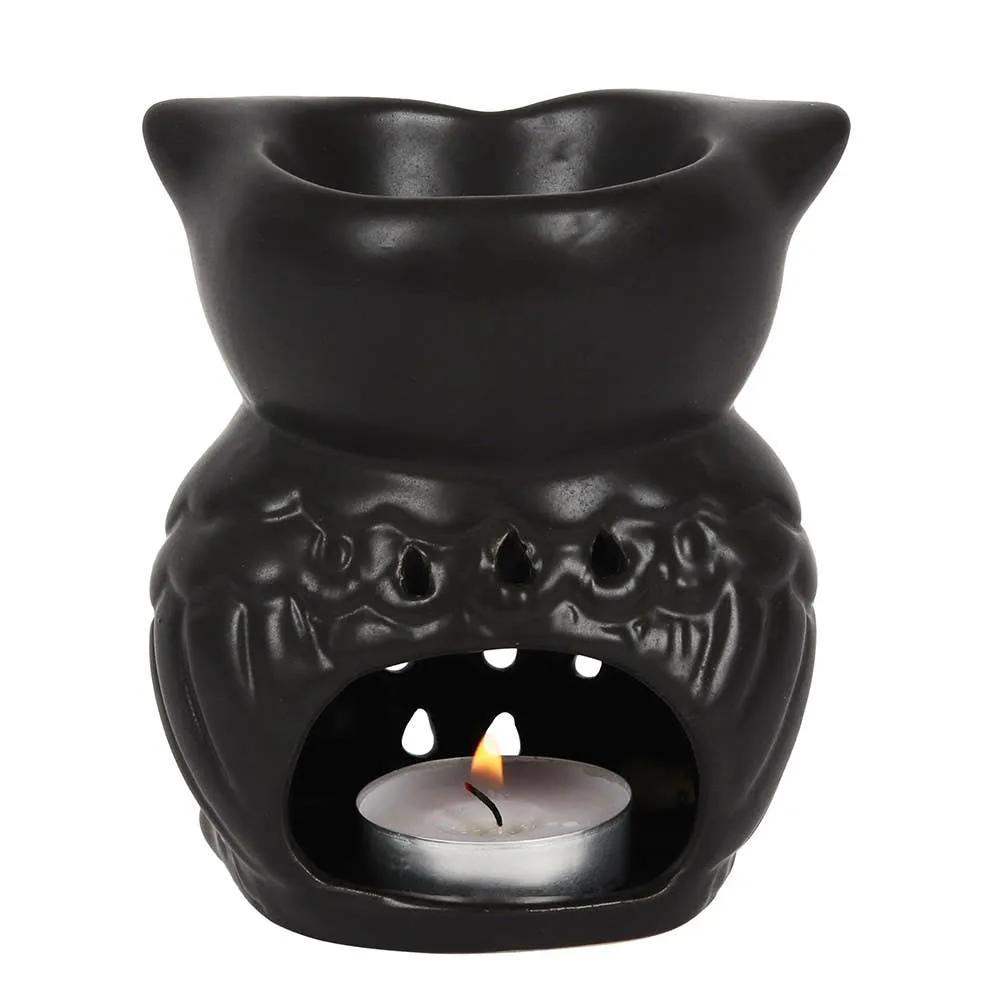 Black Owl Oil Burner   Wax Warmer