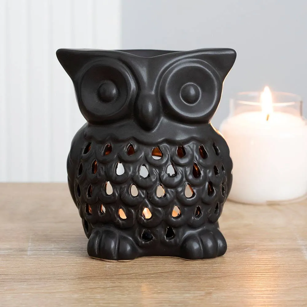 Black Owl Oil Burner   Wax Warmer