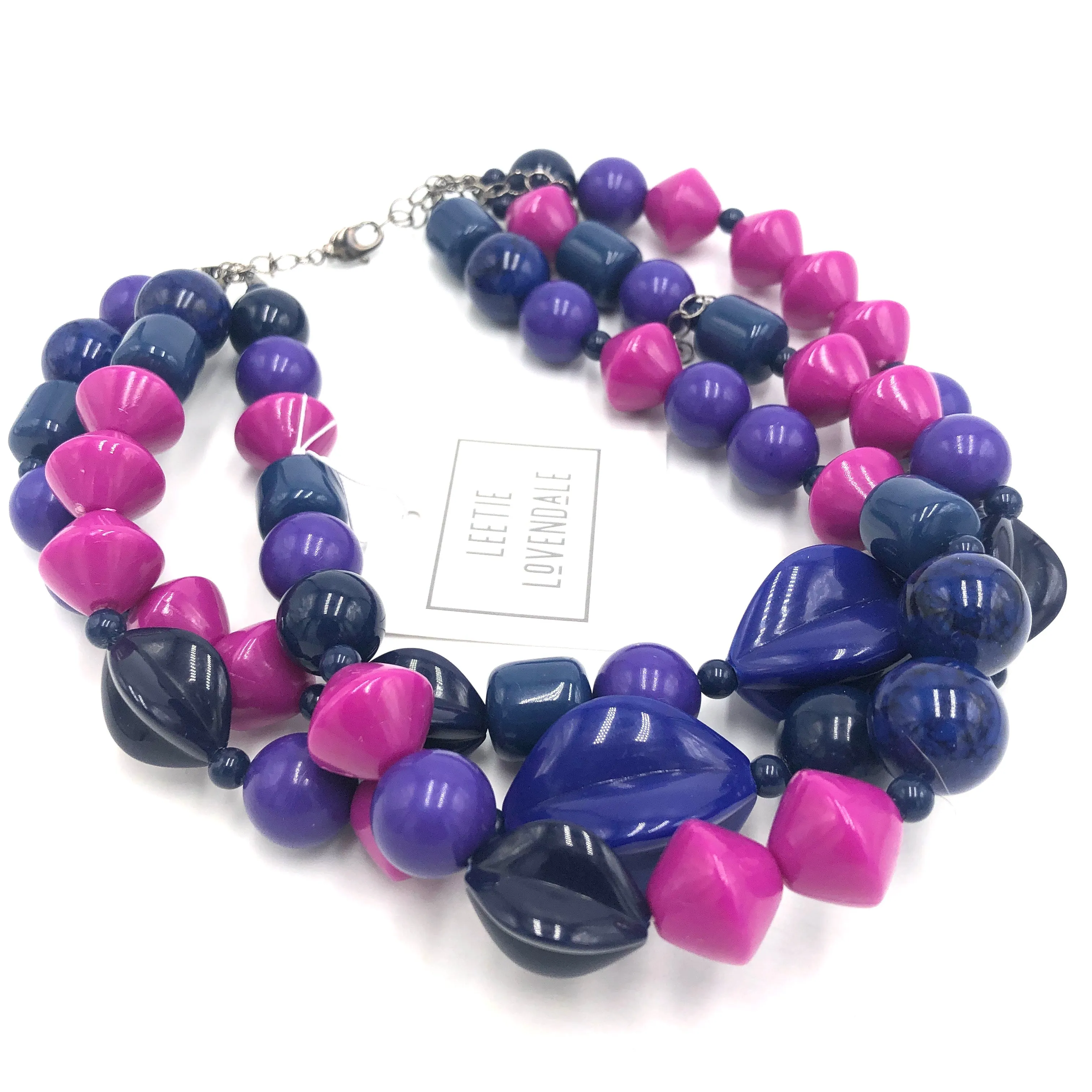 Blurples & Violet Mix Morgan Necklace