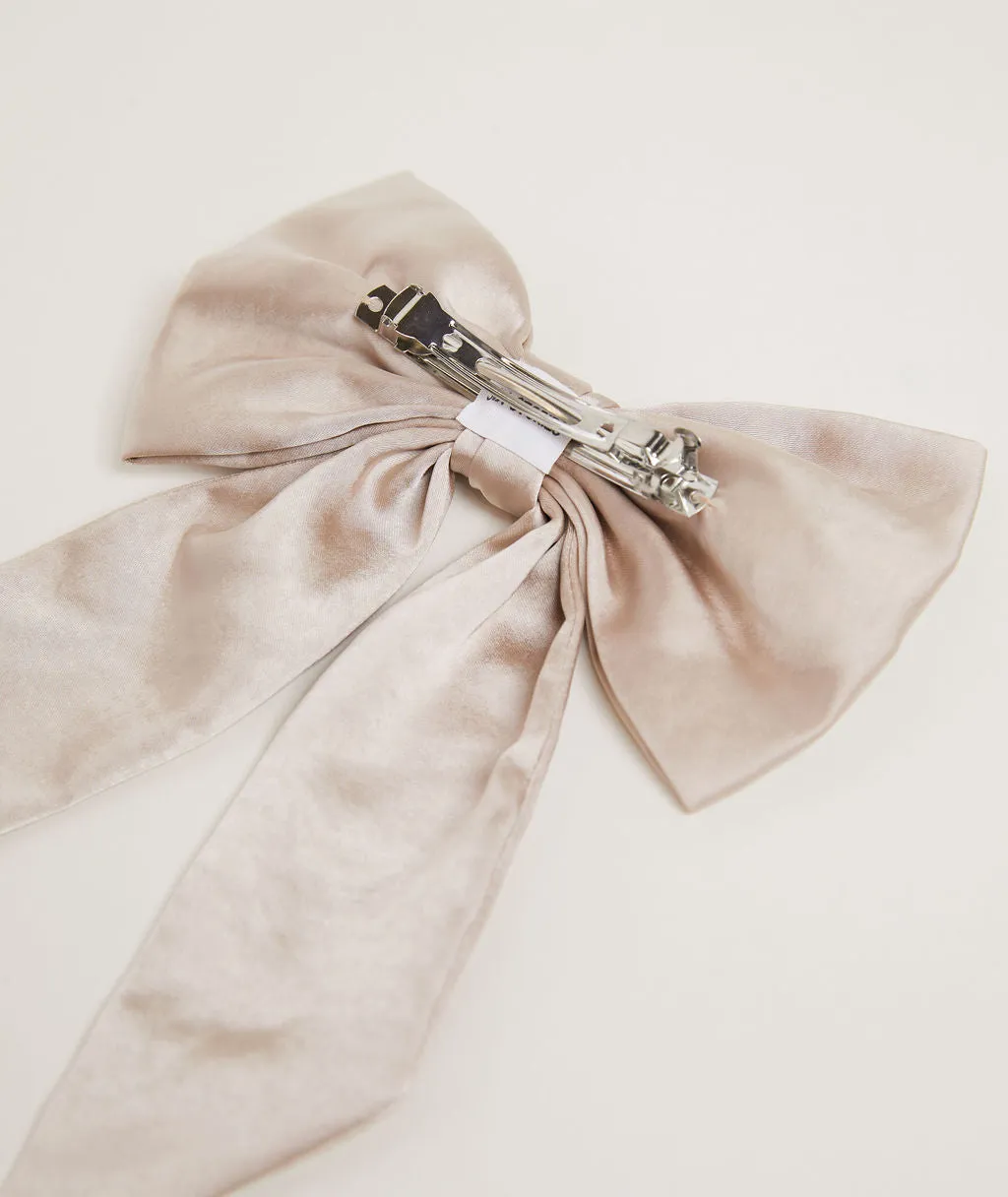 Bow Satin Hair Clip