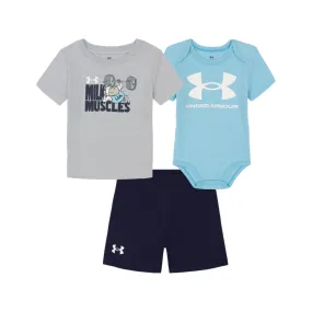 Boys' Under Armour Infant Milk Muscles 3-Piece Set