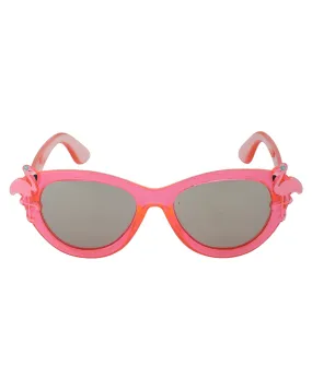 Carlton London Grey Lens & Pink Cateye Sunglasses For Girl