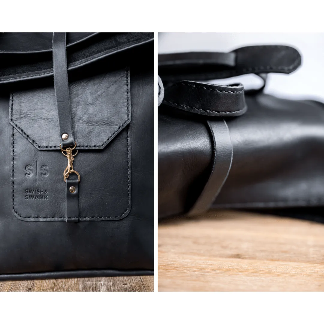 Classic Leather Noah Backpack - Black Edition