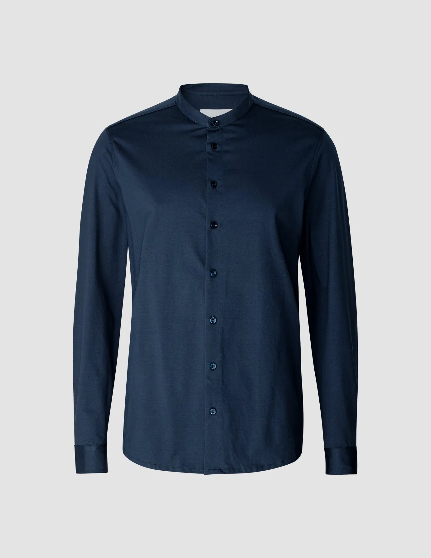 Classic Shirt Mandarin Collar Navy