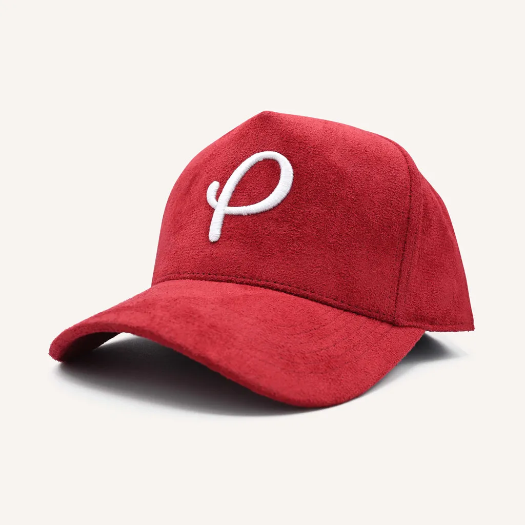 Classic Suede P Logo Hat Red