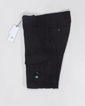 C.P. Company Stretch Sateen Cargo Pants / Black