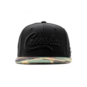 Crenshaw Limited Edition Snapback - Black/Black/Camo