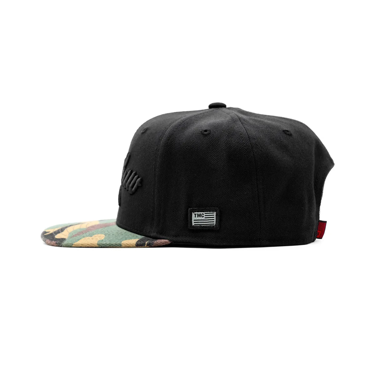 Crenshaw Limited Edition Snapback - Black/Black/Camo