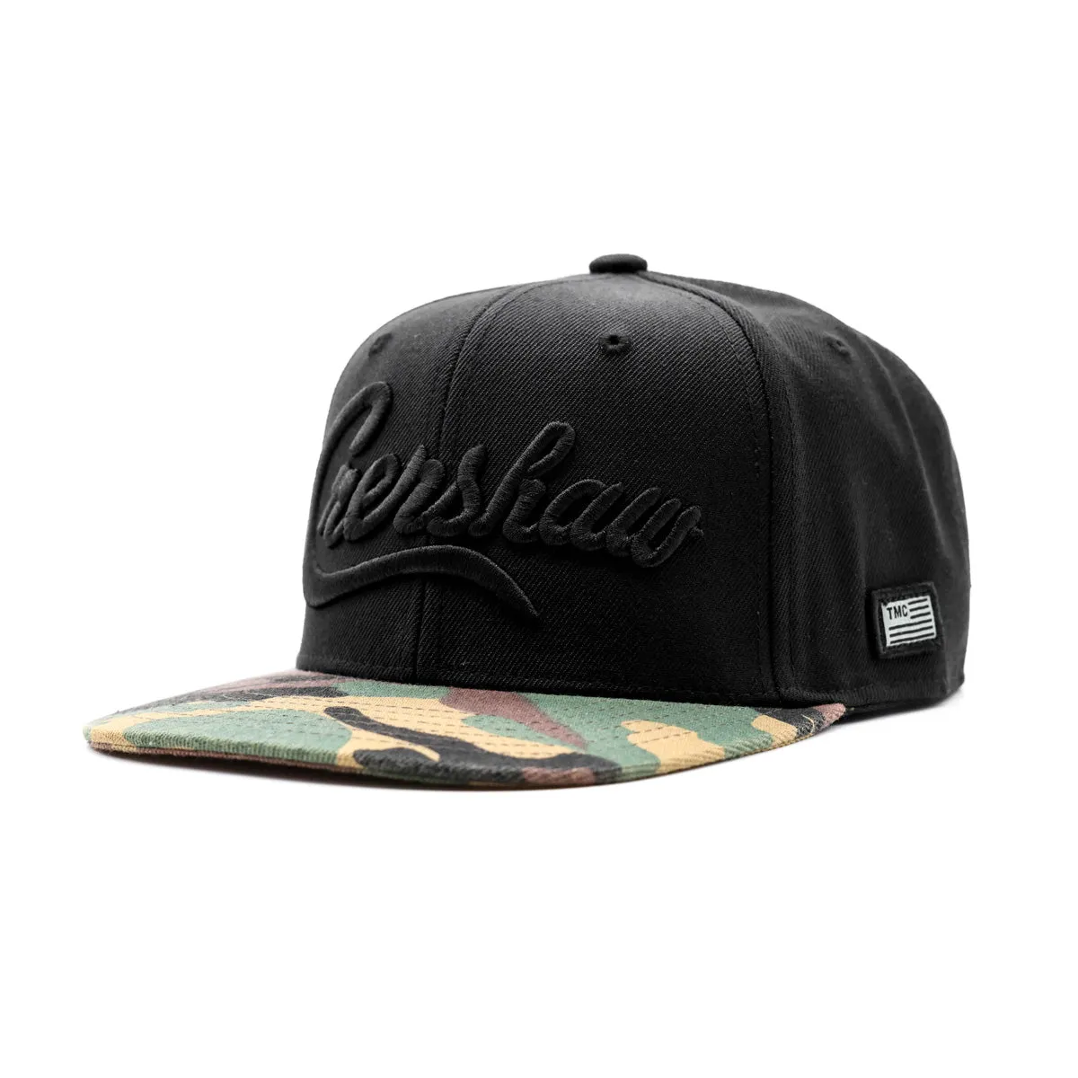 Crenshaw Limited Edition Snapback - Black/Black/Camo