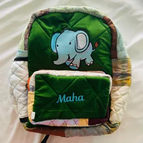 Customised Backpack for Kids - Running Baby Elephant