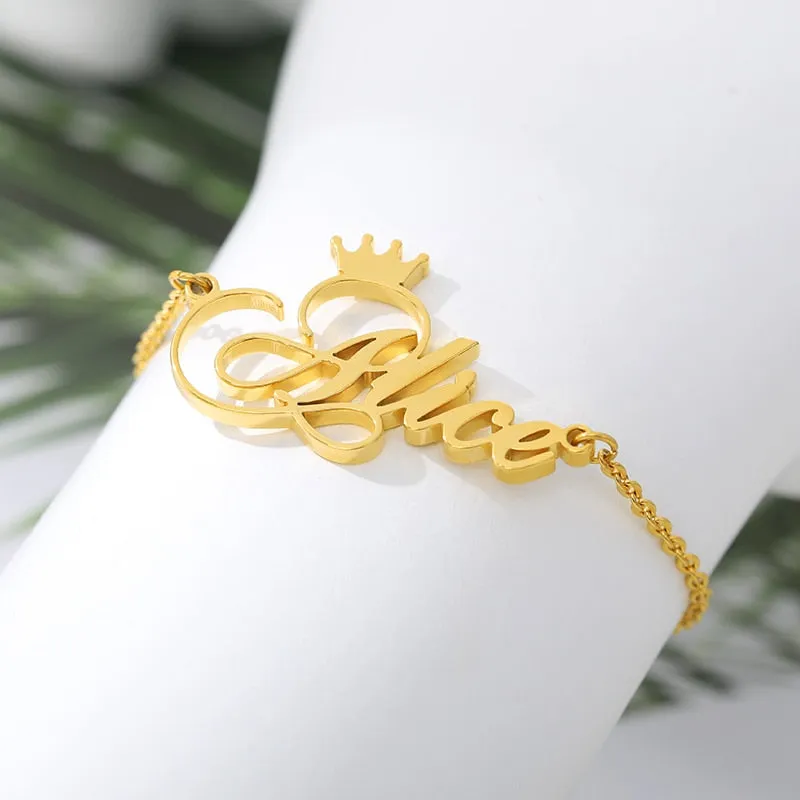 Customized Anklets With Names-Anklet Bracelet- Gifts For Mom