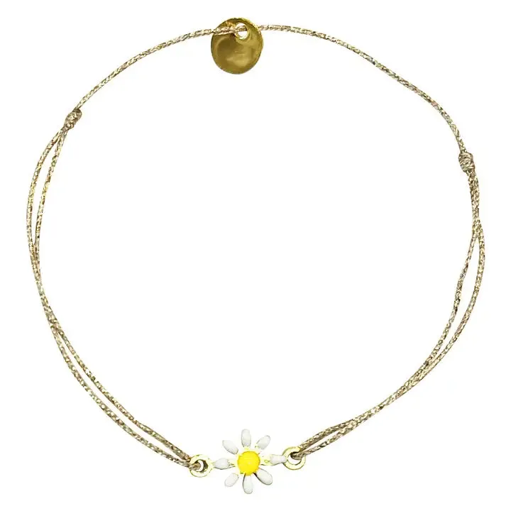 Daisy Enamel Flower Bracelet