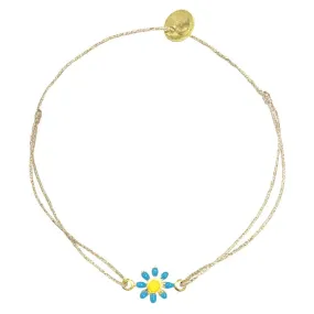 Daisy Enamel Flower Bracelet