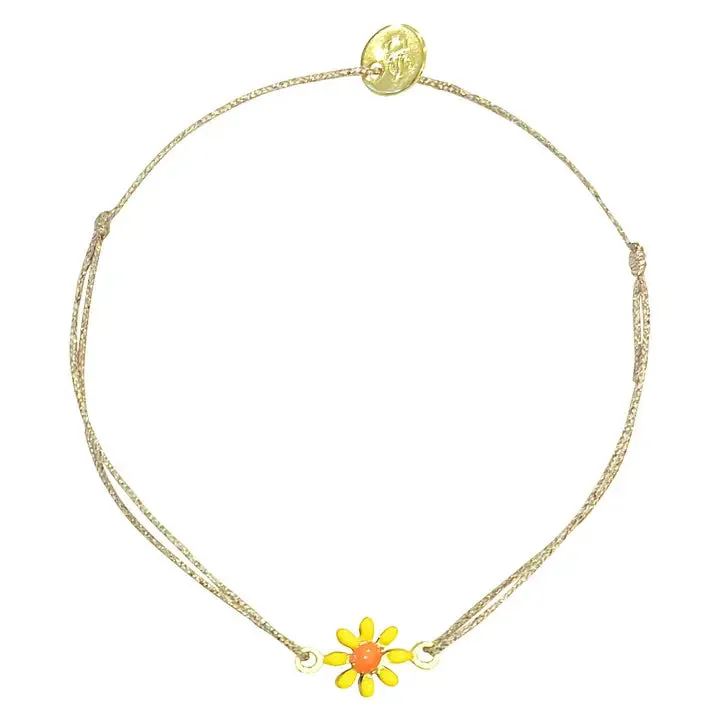 Daisy Enamel Flower Bracelet