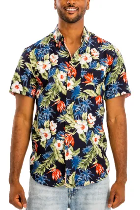 Digital Print Hawaiian Short Sleeve Shirt