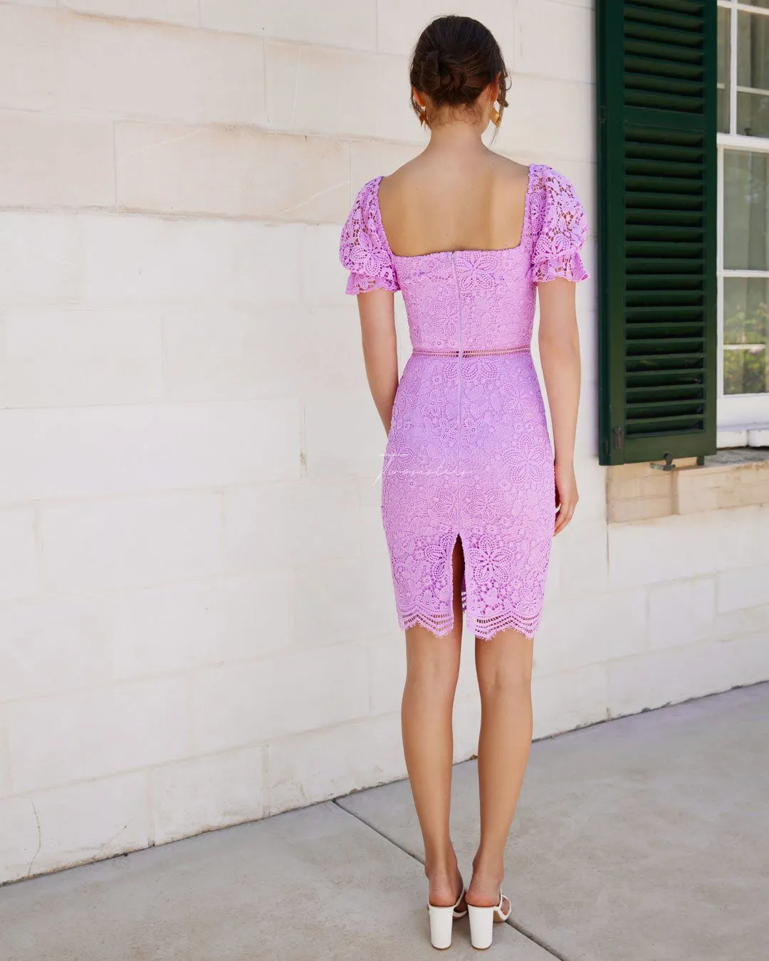 Ellington Lace Dress - Lilac