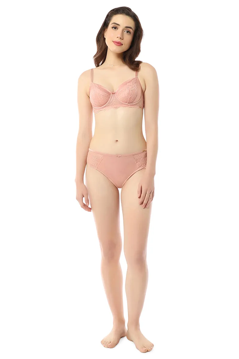 Eternal Bliss Brazilian Panty - Mellow Rose