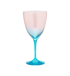 Faded Coral Wine Glass