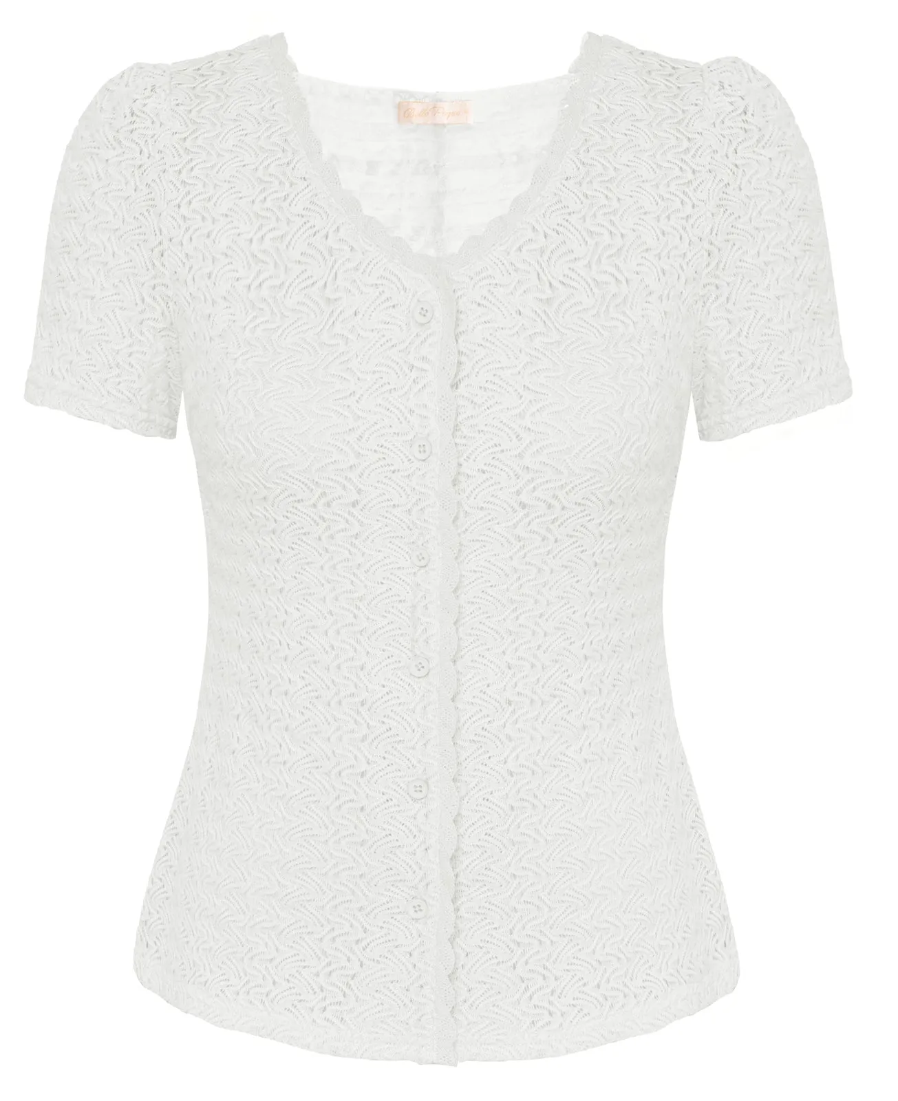 Fans Look of Summer Short Sleeve Cardigan Sweaters for Women Crochet V Neck Bolero Shrug Tops