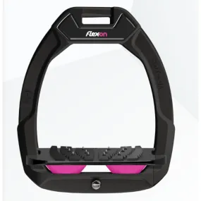 Flex-On Safe-On Safety Stirrups Inclined Ultra Grip BLACK/BLACK/PINK