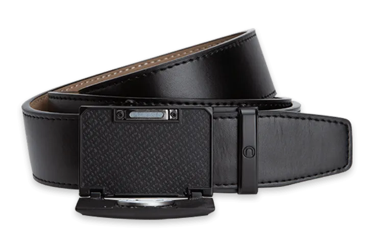 Go-In Traditions Smooth Black, 1 3/8 Strap, Golf Belt