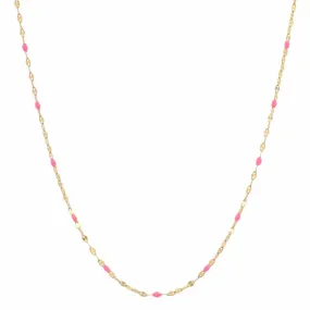 Gold Vermeil Sparkle Chain with Enamel Stations