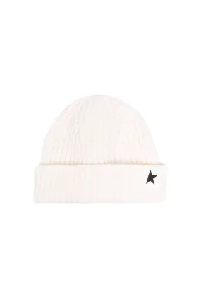 Golden Goose Damian Star Beanie - Off White