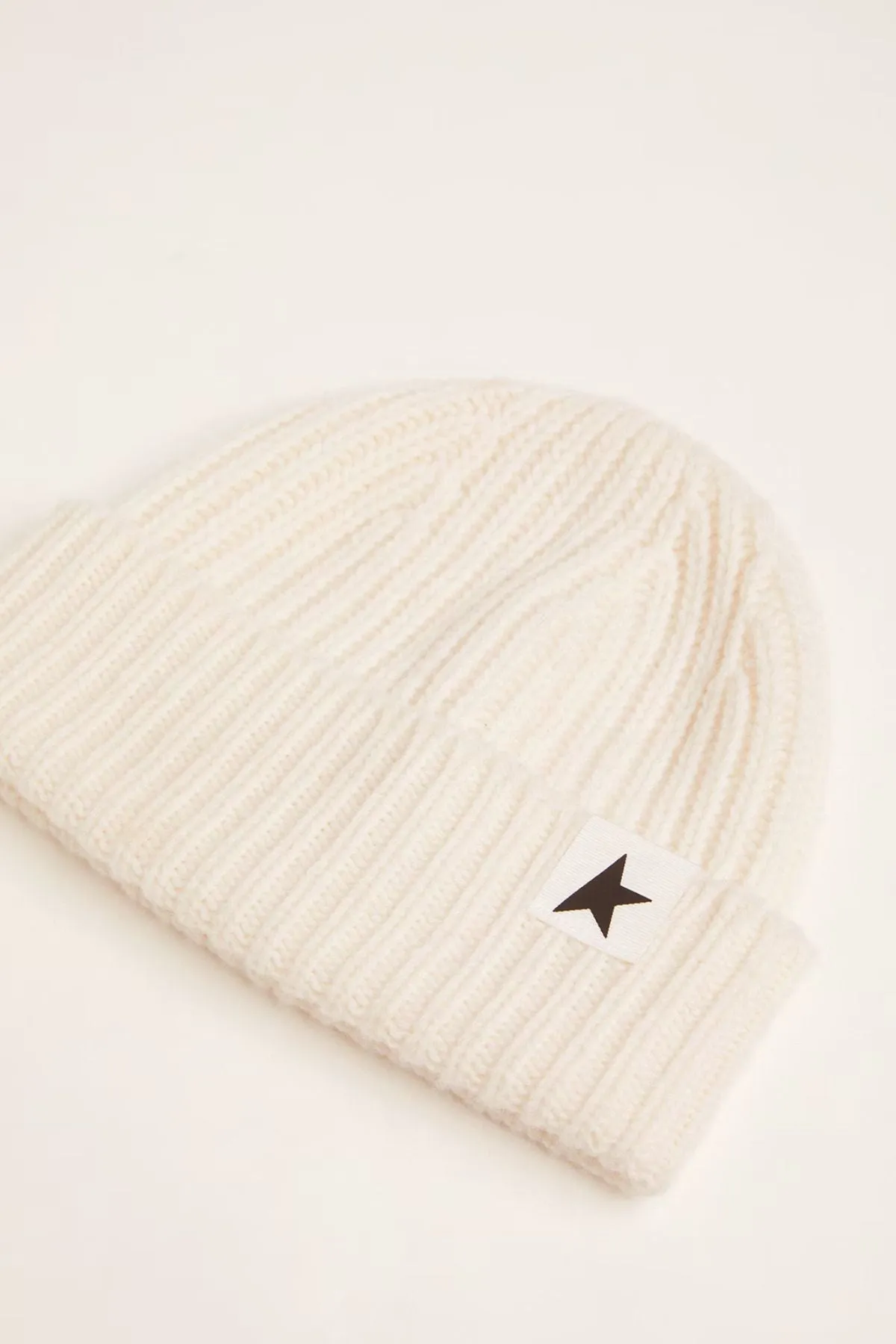 Golden Goose Damian Star Beanie - Off White