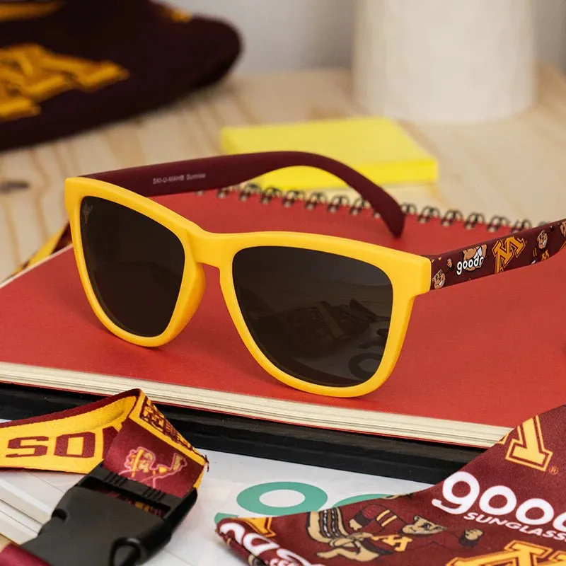 goodr OG Polarized Sunglasses Collegiate Collection - University of Minnesota - SKI-U-MAH SUNNIES