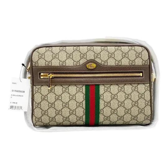 Gucci Messenger Ophidia Brown Gg Supreme Canvas Shoulder Bag