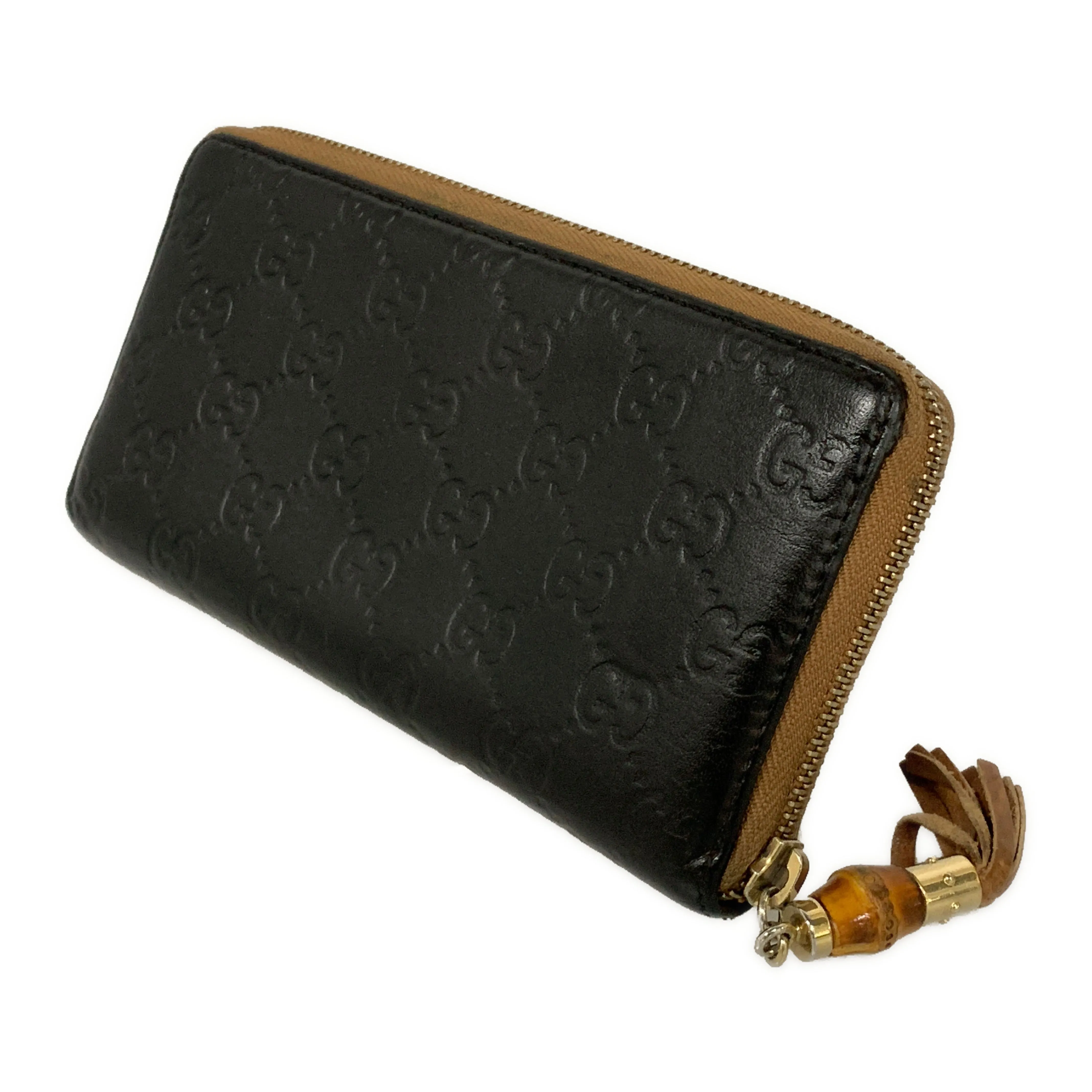 #GUCCI/Long Wallet/BLK/Leather/224253･0416