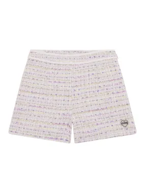 Guess Girls Pink & Lilac Tweed Shorts