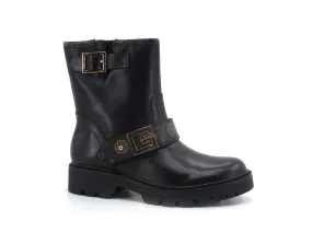 GUESS Stivaletto Cinturino Loghi Black Brown FL7RG2FAL10