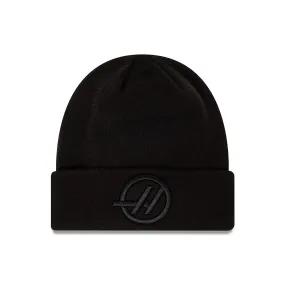 Haas Racing F1 Team Essential Cuff Knit Beanie Hat - Black