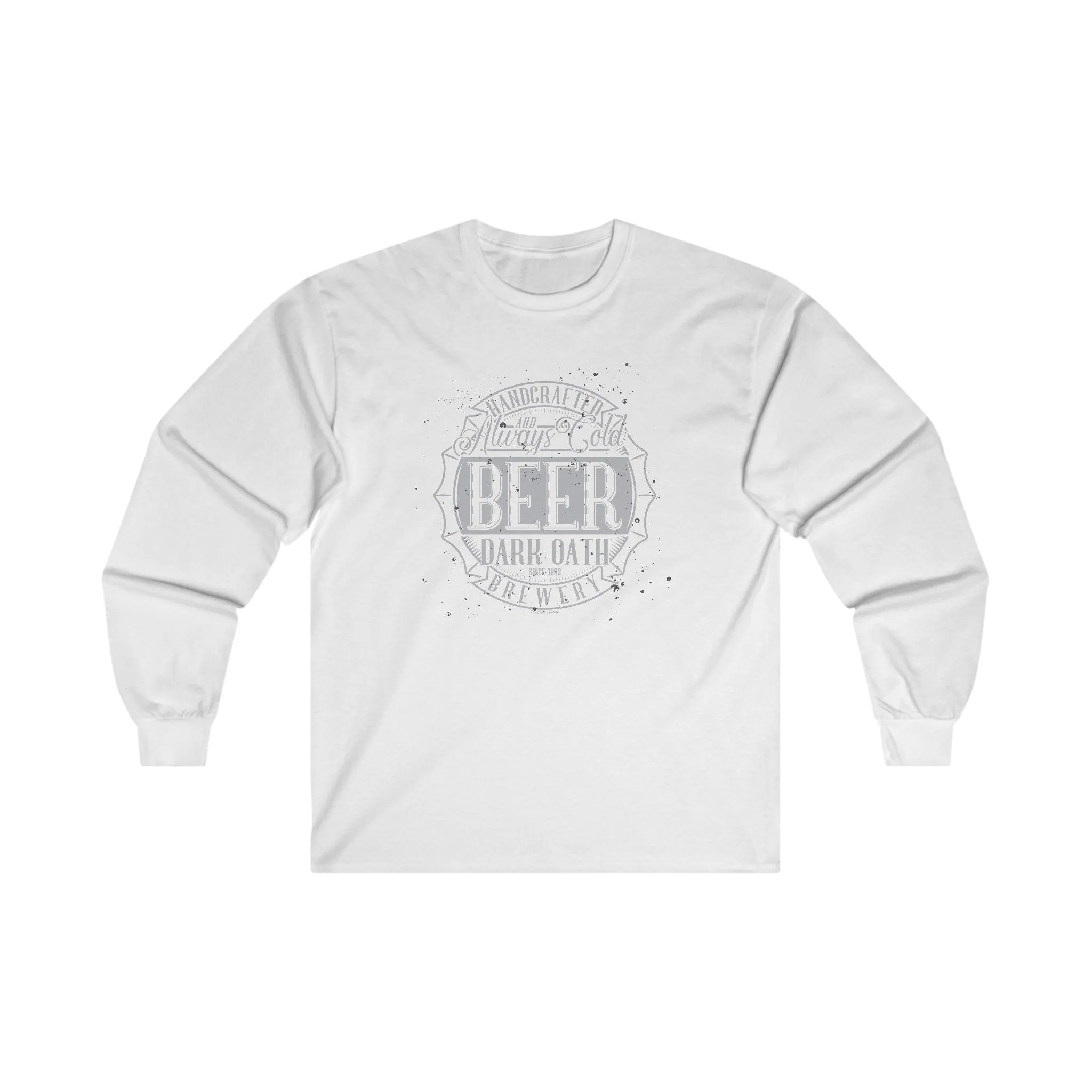 Handcrafted and Always Cold Beer Long Sleeve Tee