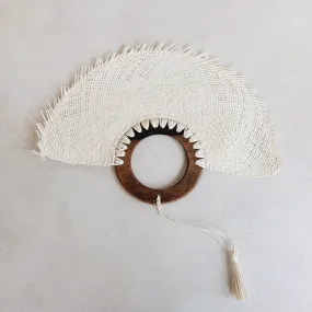 Handwoven Palm Leaf Fan